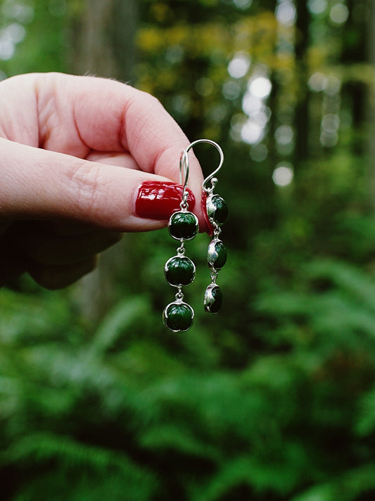 Jade Triple Essentials Earrings