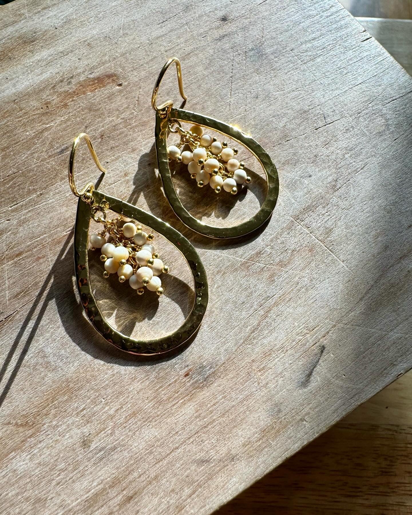 18kt Gold Vermeil Roe Earrings