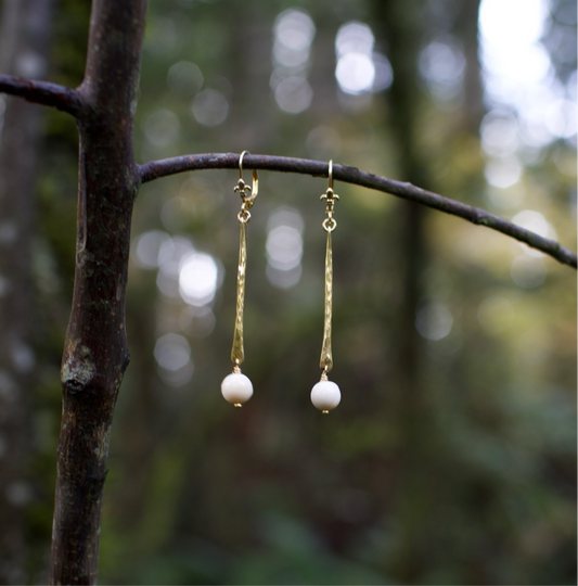 18kt Gold Vermeil Branch Earrings