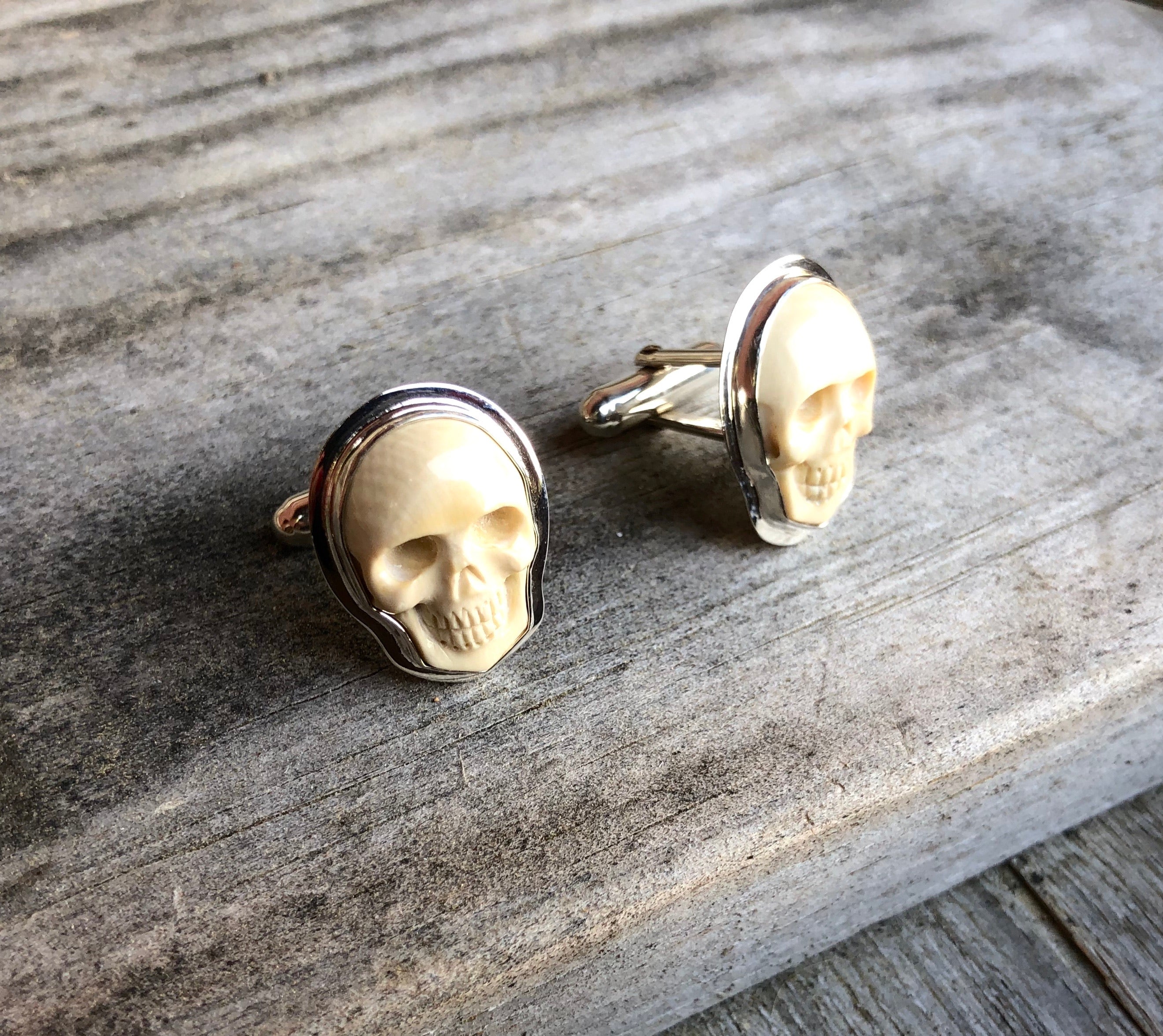 Walrus ivory cheapest nugget cuff links