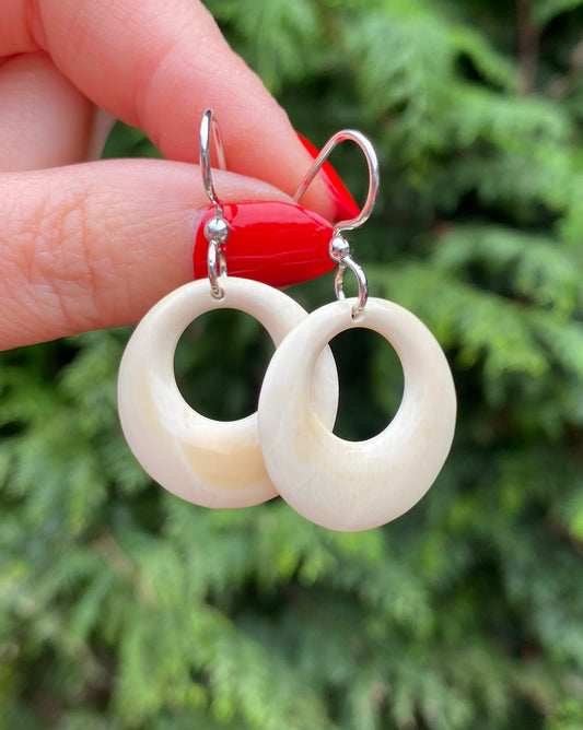 Mammoth Open Circle Earrings